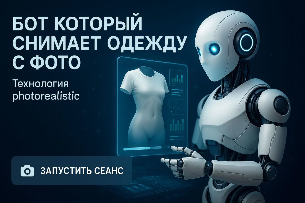 Бот снимает одежду с девушки