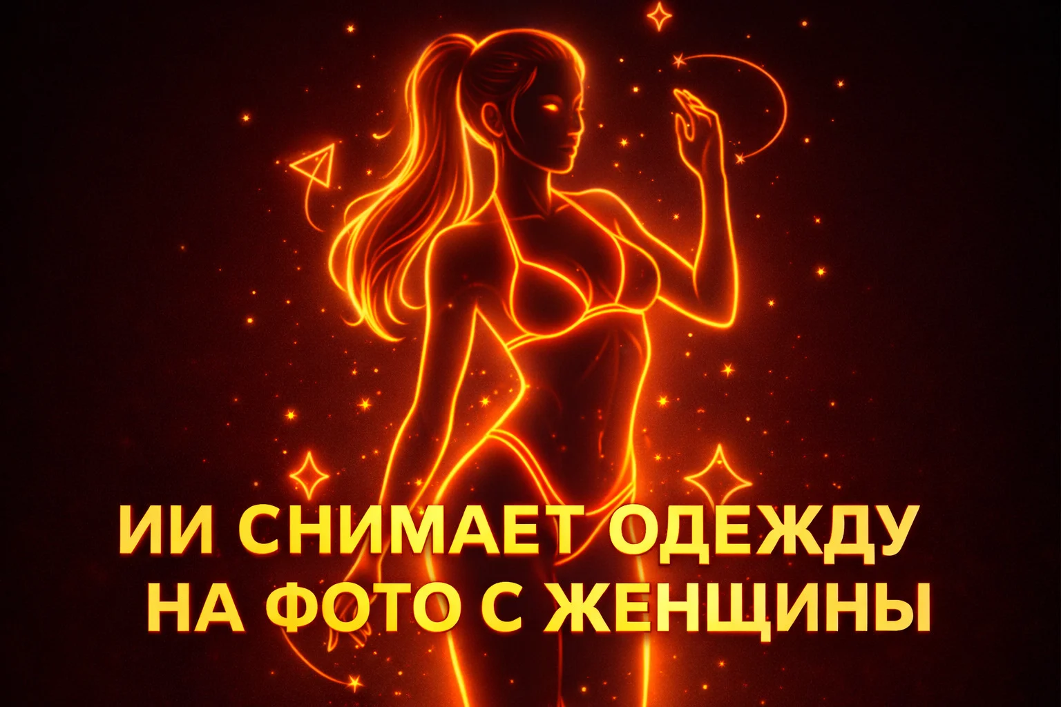 ИИ снимает одежду с женщины